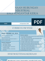 Pembinaan Hubungan Industrial Bagi Pengantar Kerja - Sahat