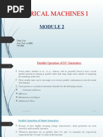 Paralell Operation of DC Generators