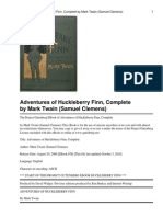 Adventures of Huckleberry Fin FULL EBOOK