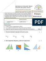 Matemáticas I Examen