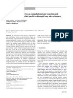 Comparative Study Between Computational and Experimental Results For Binary Rarefied Gas Flows Through Long Microchannels