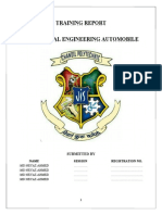 Training Report Mechanical Engineering Automobile: Submitted by