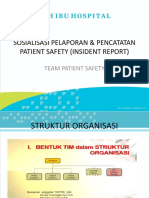 Sosialisasi Pencatatan Dan Pelaporan Pasien Safty