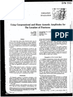 Using Compressional and Shear Acoustic Amplitudes for the Location of Fractures