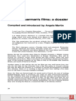 Chantal Akerman's Films: A Dossier: Compiled and Introduced Angela Martin