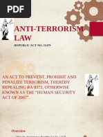 Anti-Terrorism LAW: Republic Act No. 11479