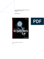 Programming Microsoft Windows With C Sharp