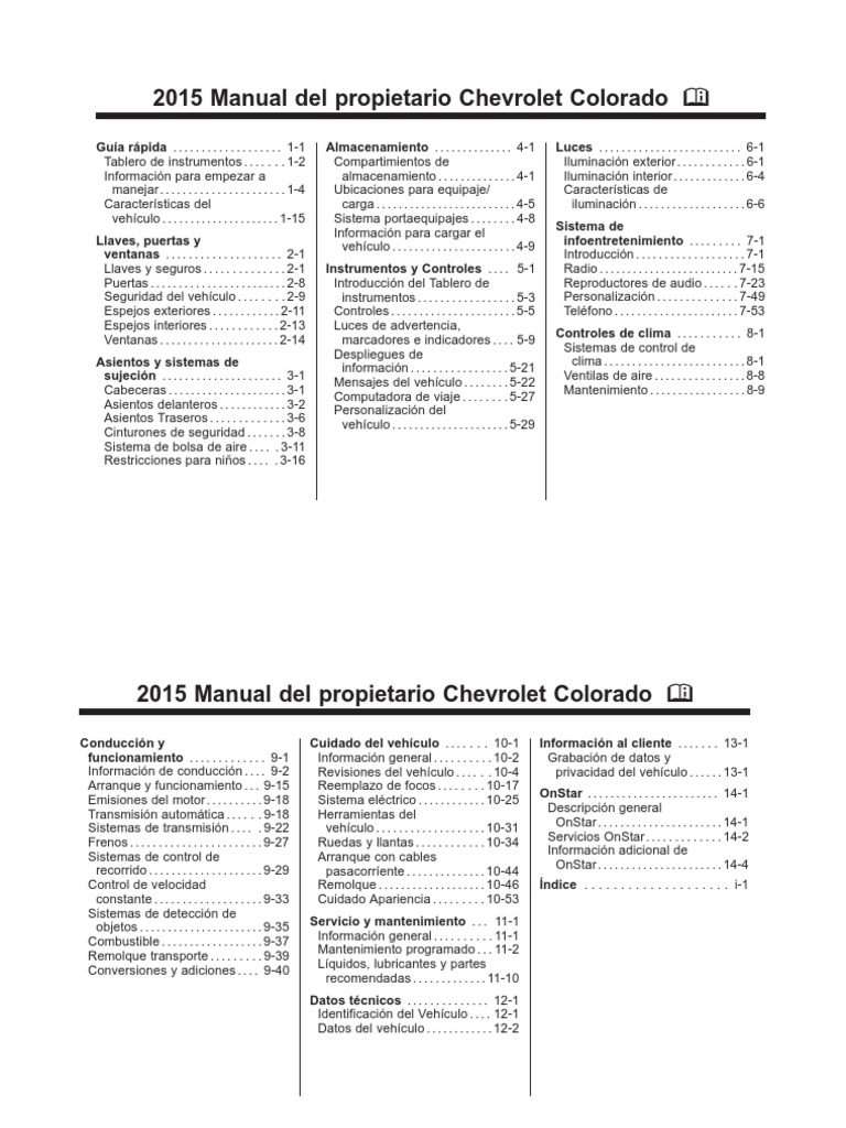 2005 CHEVROLET COLORADO MANUAL visual data 8