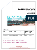 Bangkok-Pattaya: New Year in Thailand Travel: 26 Dec, 17 For: Ayush Mittal