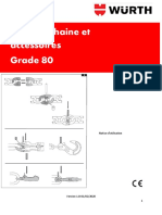 Elingues Chaine Et Accessoires Grade 80: Notice D'utilisation