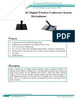 Data Sheet d6802 d6803 2.4g Digital Wireless Conference System Microphones