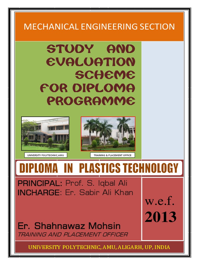 Study and Evaluation Scheme For Diploma Programme: Mechanical ...