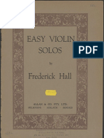 Solos fáceis para violino Frederick Hall