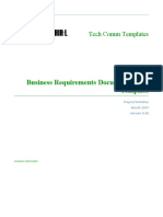 Business Requirements Document (BRD) Template: Tech Comm Templates