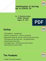 Digital Transformation in Learning COVID 19
