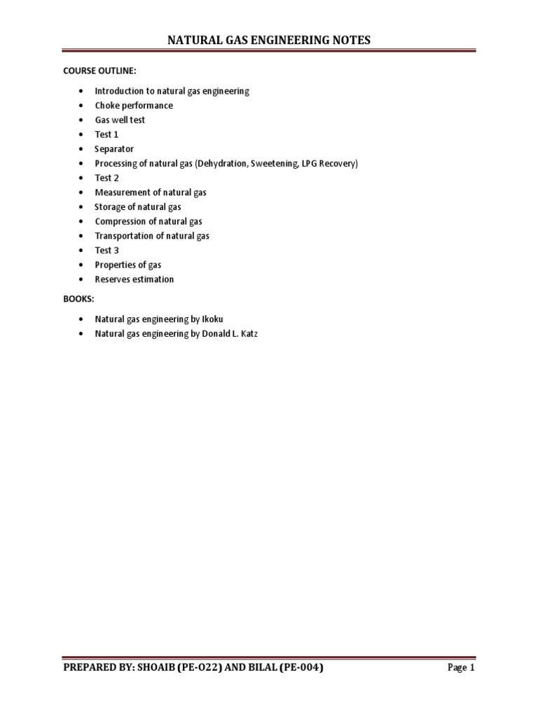 Natural Gas Engineering Overview | PDF | Petroleum Reservoir | Fluid ...