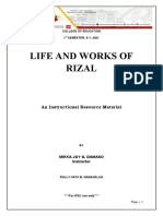 Life and Works of Rizal Midterm Module
