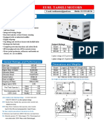 Tassili Motors genset specifications