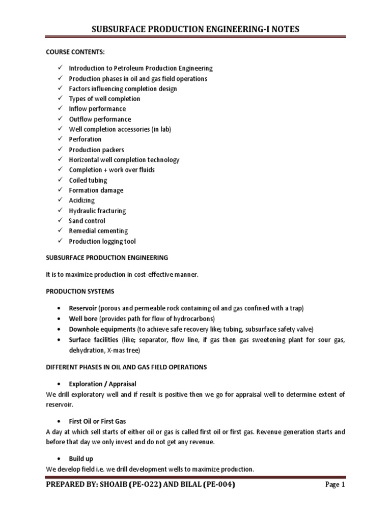 Production Engineering | PDF | Casing (Borehole) | Oil Well