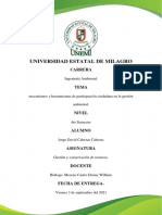 Participación Ciudadana en La Gestión Ambiental