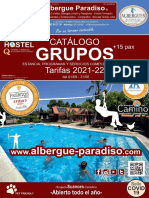 CATALOGO Hostel Grupos +15 Pax - Tarifas 2021-2022