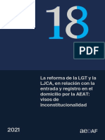 Paper 18 La Reforma de La LGT y La Ljca en Relacion Con La Entrada y Registro en El Domicilio Por La Aeat Visos de Inconstitucionalidad