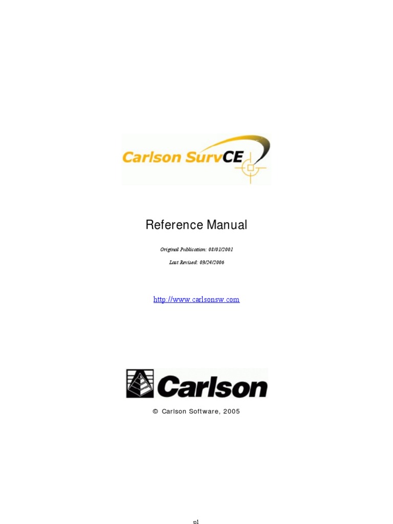 Carlson Survce 1 61 Manual Microsoft Windows Angle - 
