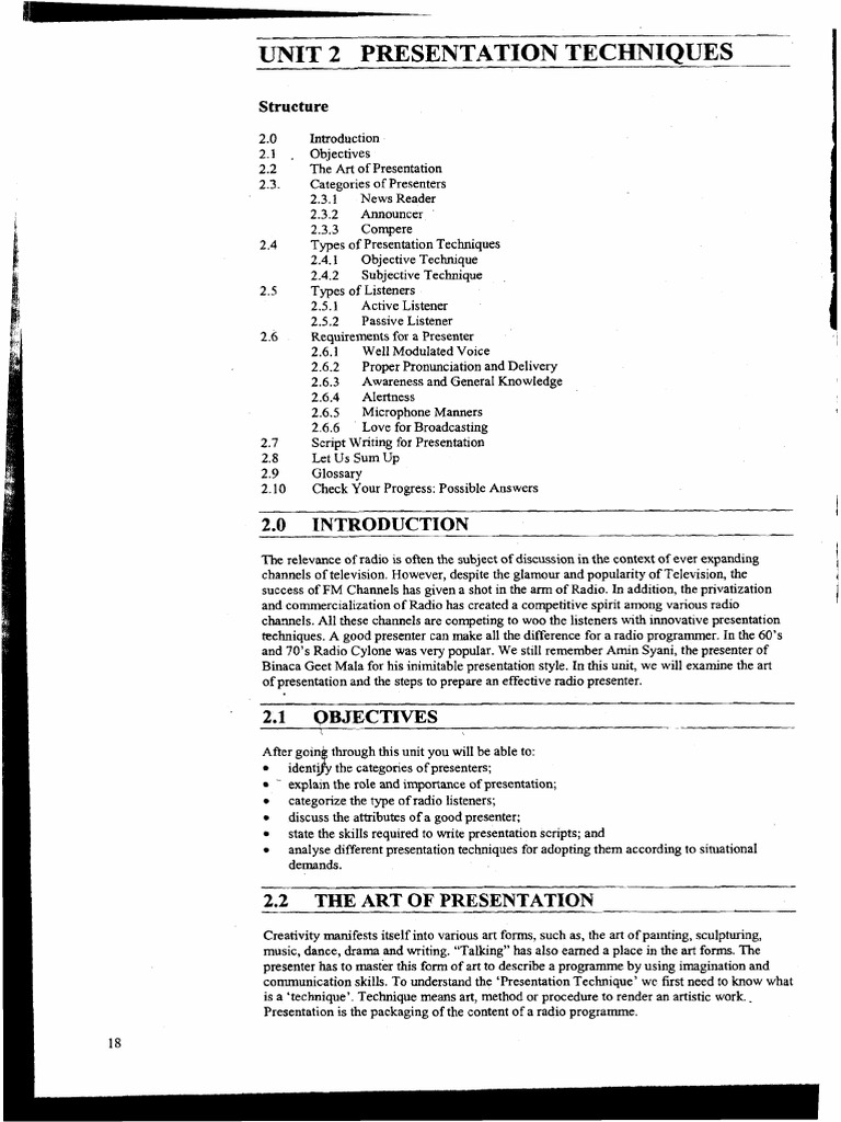 Presentation Techniques PDF