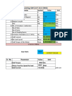 GEAR MOTOR CALCULATION - 1