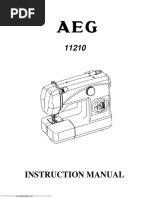 Manual AEG Masina de Cusut