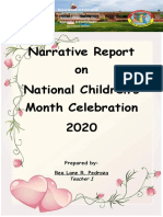 Narrative Report On National Children's Month Celebration 2020