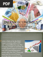 Indian Economics: Presented By:-Saral, Keshav, Neeraj, Talib Parshwa, Ayush, Meet