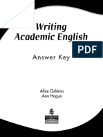 Writing Academic English, Fourth Edition Answer Key