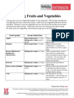 Storing Fruits and Vegetables 3