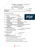 Intro To Computing FINAL PAPER