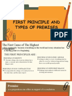 First Principle and Types of Premises