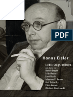 Hanns Eisler - Lieder, Songs, Balladen