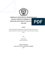 Kebijakan Pendudukan Pemerintahan Jepang Terhadap Kehidupan Sosial Ekonomi Masyarakat Surabaya Tahun 1942-1945