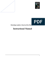 Marketing Analytics Instructional Manual Version 1.0