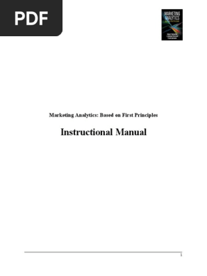 Marketing Analytics Instructional Manual Version 1.0 (1)