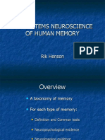 The Systems Neuroscience of Human Memory