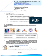 Oral Communication in Context Module 5 - Week 5