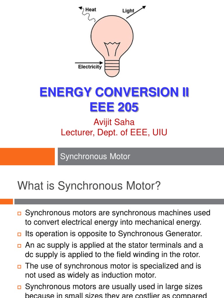 Synchronous Motor Pdf Electric Motor Electricity