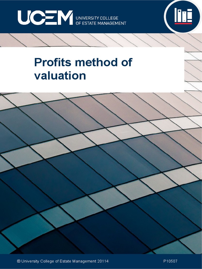 Profits Method of Valuation P10507 | PDF | Real Estate Appraisal ...