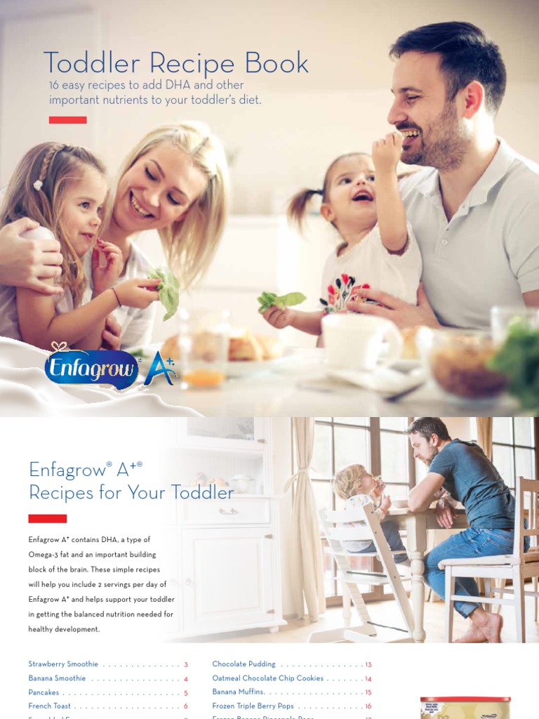 Enfagrow A+ Recipe Book English PDF Cooking Nutrients