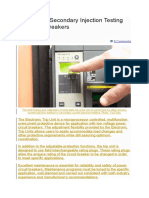 Primary Vs Secondary Injection Testing For Circuit Breakers