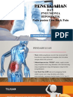 Pencegahan Ulcus Decubitus Dan Pneumonia Hipostatik