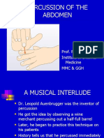 Percussion of The Abdomen: Prof. R. Sukumar MD Institute of Internal Medicine MMC & GGH