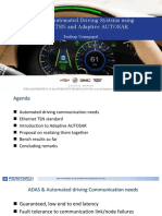Realizing Automated Driving Systems Using Ethernet TSN and Adaptive AUTOSAR