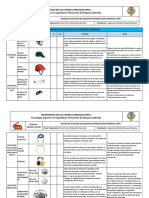 Matriz Elementos de Equipos de Protección Personal